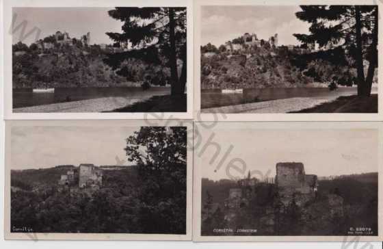  - 4x pohlednice: Cornštýn (Znojmo - Znaim), hrad