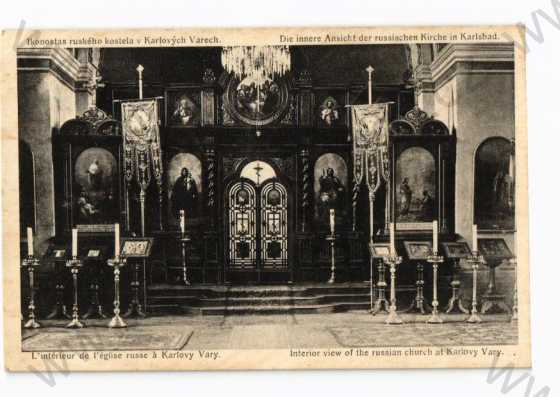  - Karlovy Vary,  ruský kostel, interiér
