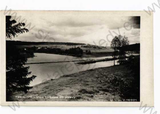  - Týn nad Vltavou, České Budějovice, vtok Lužnice do Vltavy, Foto-Fon Praha