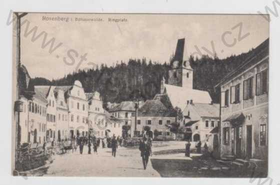  - Rožmberk (Rosenberg), náměstí, foto J.Seidel