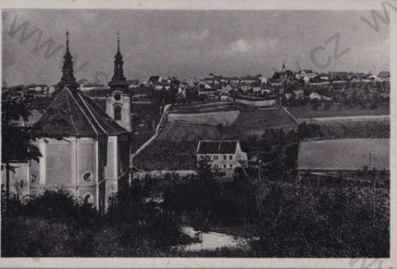  - Horní Ročov - Ober Rotschau (Louny), kostel, panorama