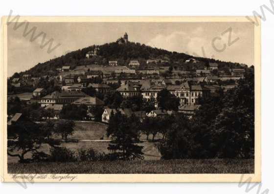  - Varnsdorf, Děčín, celkový pohled, hrad