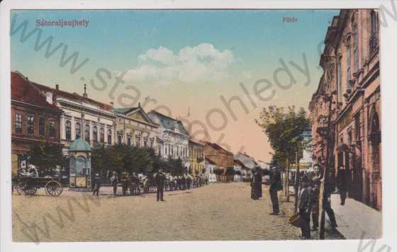  - Maďarsko - Sátoraljauhely - náměstí, kolorovaná
