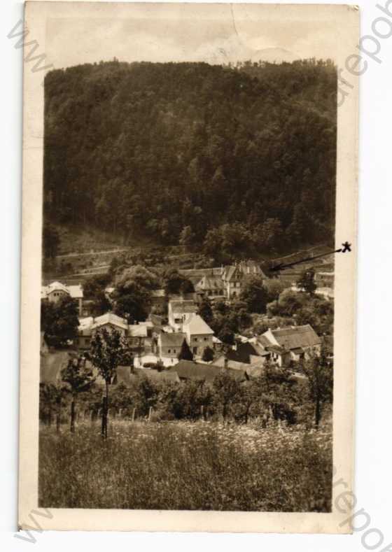  - Adamov, Blansko, částečný záběr města, Fototypia-Vyškov