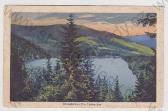  - Čertovo jezero (Taufels see) - Klatovy, kolorovaná