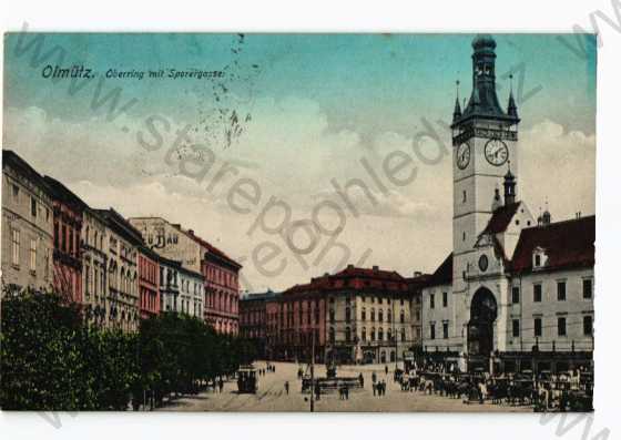  - Olomouc, náměstí, obchody, tramvaj