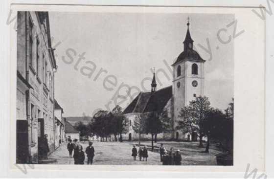  - Nový Rychnov (Neu Reichenau) - Pelhřimov, náměstí, kostel