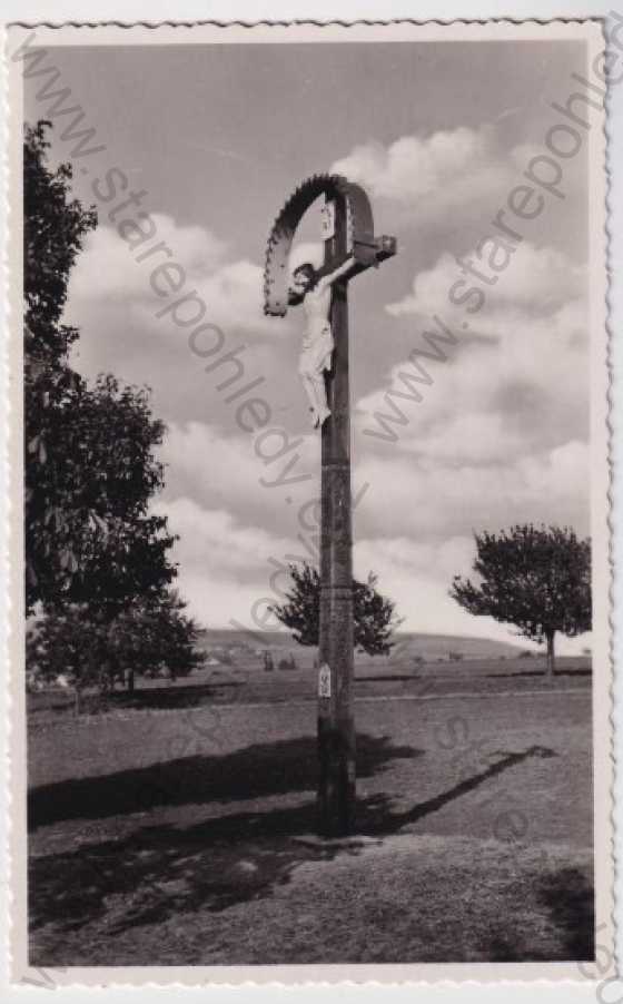  - Tvarožná (Brno - Brünn), památný kříž, Fototypia-Vyškov