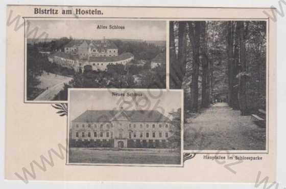  - Bystřice pod Hostýnem (Bistritz am Hostein) - Kroměříž, více záběrů, zámek, park