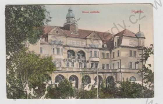  - Slovensko, Piešťany (Postyén), Grand Hotel Ronai, kolorovaná