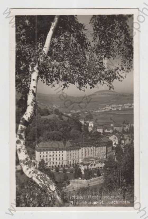  - Jáchymov (Karlovy Vary), lázně, částečný záběr města