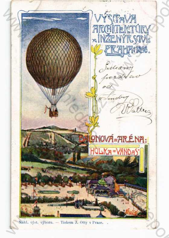  - Výstava architektury a inženýrství, Praha 1898, balonová aréna, DA