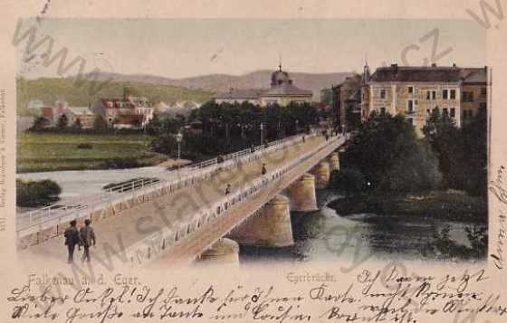  - Sokolov - Falkenau an der Eger (Sokolov), most, kolorovaná, DA