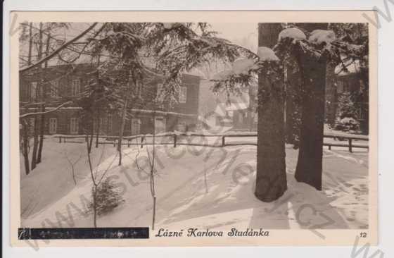  - Karlova Studánka (Karlsbrunn) - lázně - zimní partie