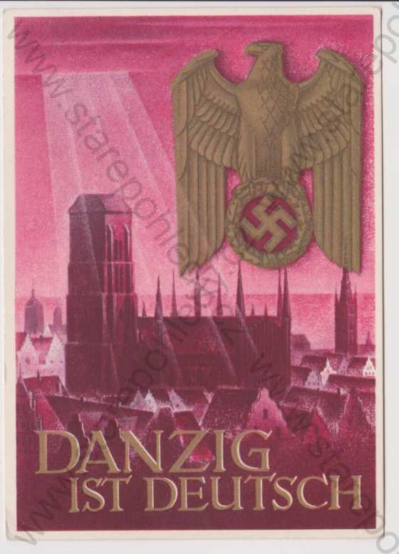  - Danzig ist Deutsch, nacistický znak, velký formát