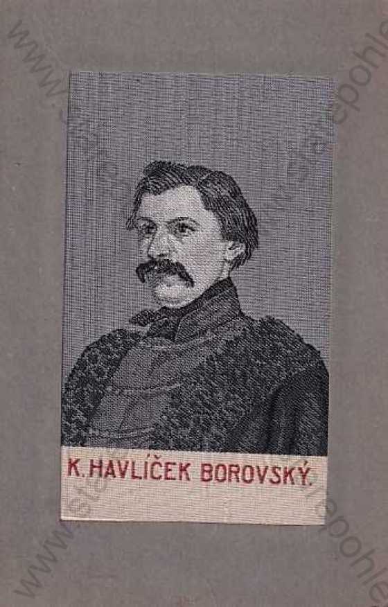  - Karel Havlíček Borovský, portrét, látka, literát