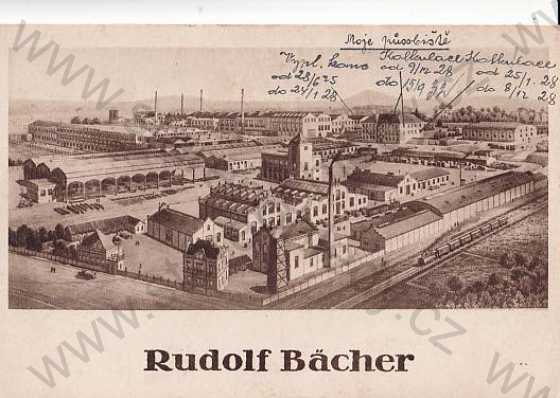  - Roudnice nad Labem (Litoměřice - Leitmeritz), Rudolf Bächer, Becherovka, továrna