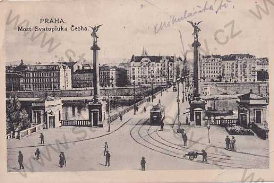  - Praha - Prague - Prag 1, most Svatopluka Čecha, tramvaj