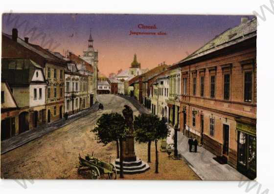  - Choceň, Ústí nad Orlicí, pohled ulicí, obchody
