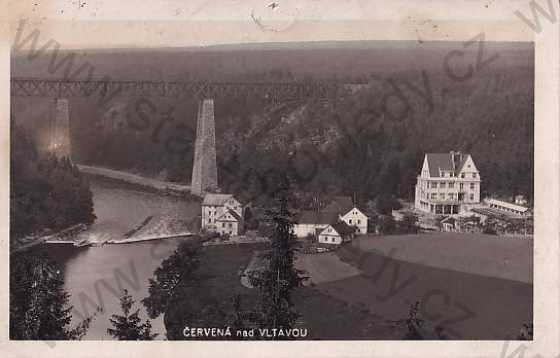  - Červená nad Vltavou (Písek), most, celkový pohled