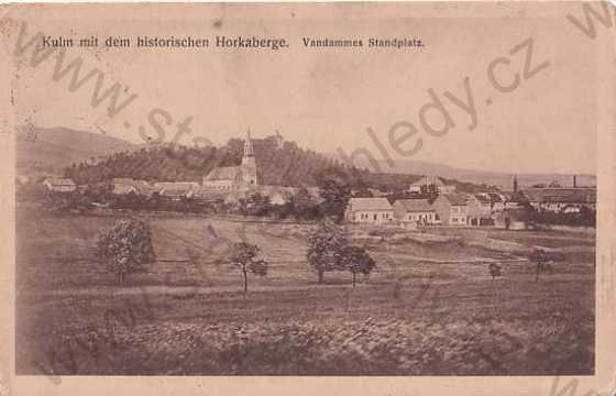  - Chlumec, Kulm, Ústí nad Labem, celkový pohled, kostel