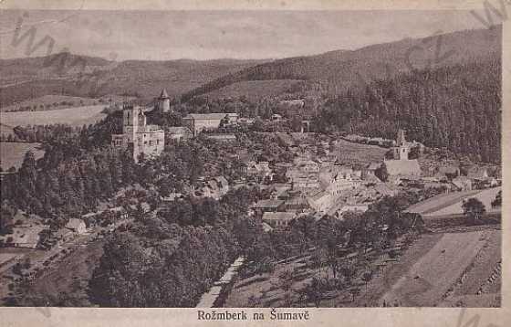  - Rožmberk - Rosenberg (Český Krumlov), zámek, celkový pohled, foto J. Wolf