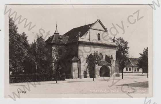  - Kostelec nad Labem (Mělník), kostel, portál, Bromografia