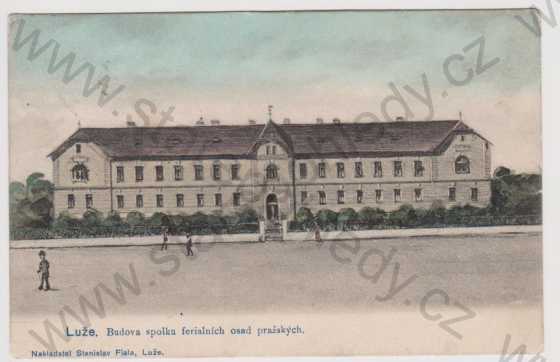  - Luže - budova spolku feriálních osad pražských, kolorovaná