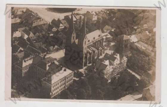  - Vysoké Mýto (Ústí nad Orlicí), kostel, náměstí, letecký pohled, pohled na město z výšky