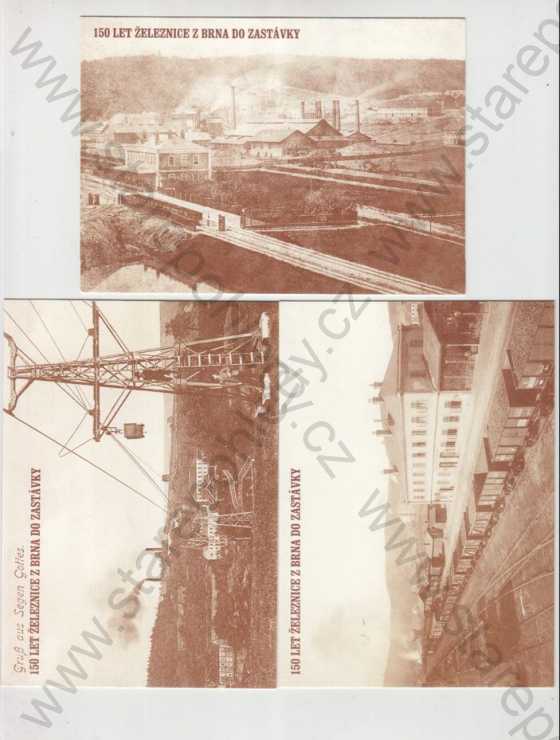  - Vlak, lokomotiva, vagon, lanovka, nádraží, koleje, výročí, 150 let železnice z Brna do Zastávky