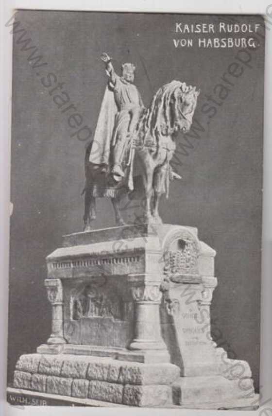  - Sochařství, Kaiser Rudolf von Habsburg, kůň