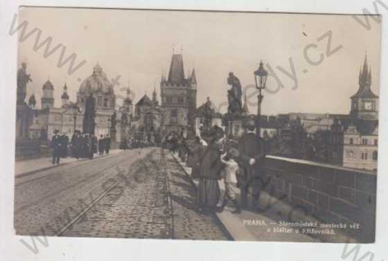  - Praha 1, Staroměstská mostecká věž, klášter, koleje, Karlův most