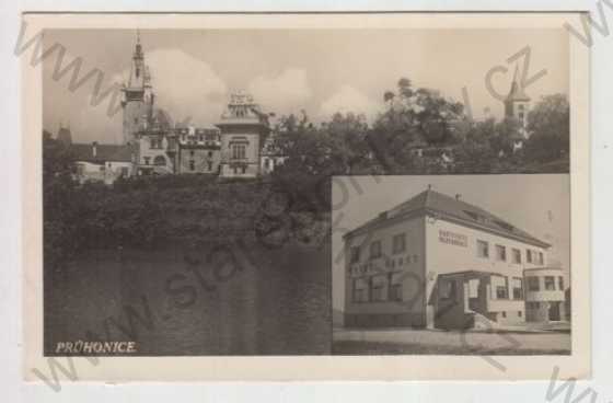  - Průhonice (Praha - západ), více záběrů, Hotel Benet, částečný záběr města