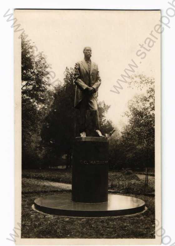  - Poděbrady, Nymburk, pomník T.G. Masaryka, Bromografia