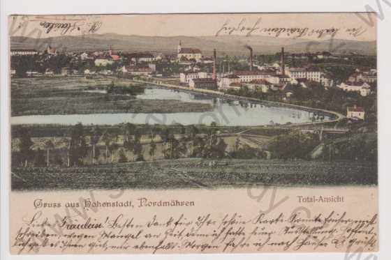  - Zábřeh (Hohenstadt) - celkový pohled, DA, kolorovaná