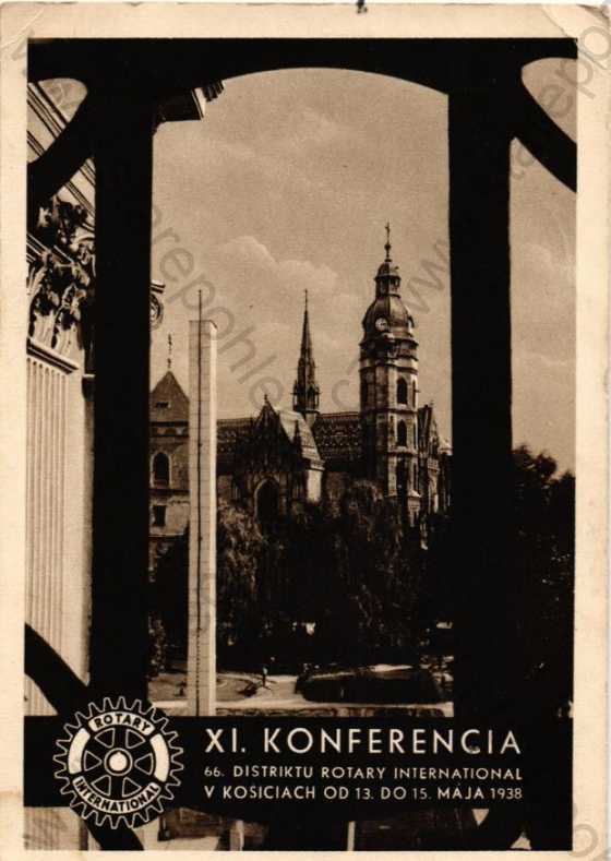  - Košice, Slovensko, Rotary international 1938, částečný záběr města