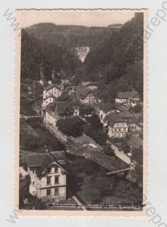  - Hřensko nad Labem (Děčín), částečný záběr města