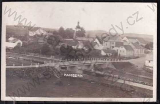  - Kamberk (Benešov), most, řeka, kostel