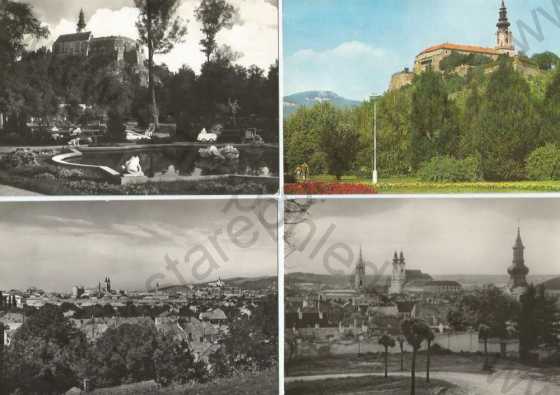  - 4x Nitra, částečný záběr města, hrad