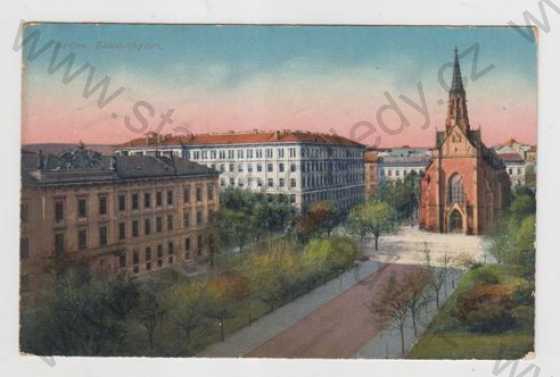  - Brno (Brünn), náměstí, kostel, kolorovaná