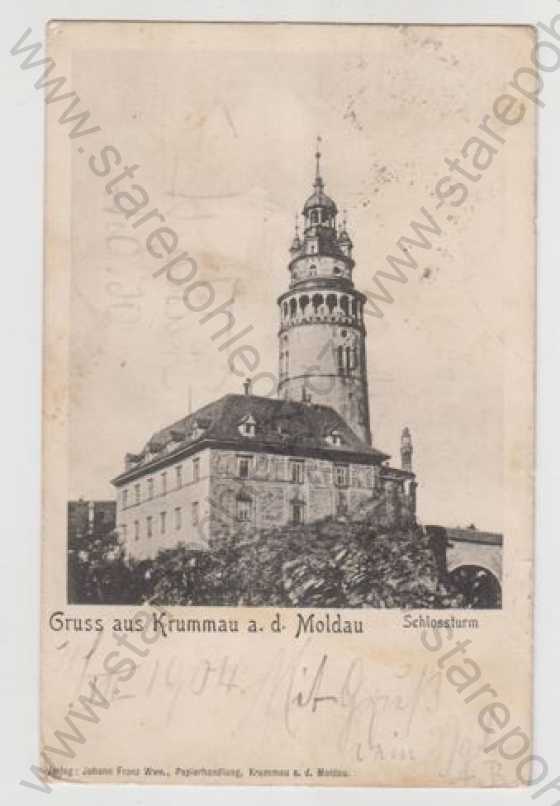  - Český Krumlov (Krummau a.d. Moldau), zámek, věž, DA