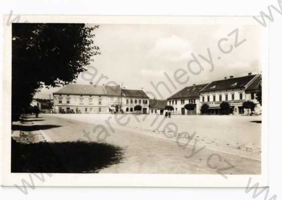  - Moravský Krumlov, Znojmo, náměstí, obchody, Fototypia-Vyškov