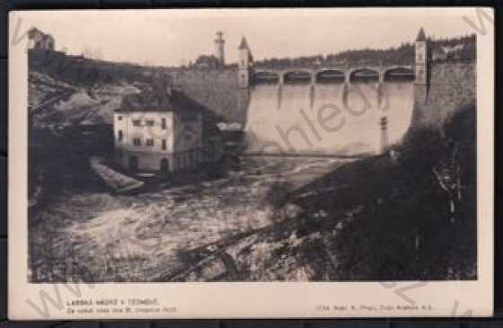  - Labská nádrž v Těšnově (Trutnov), celkový pohled, Foto-fon, přehrada