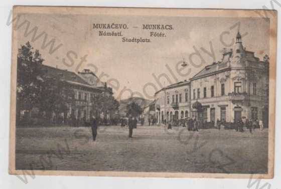 - Podkarpatská Rus, Mukačevo (Munkacs), náměstí
