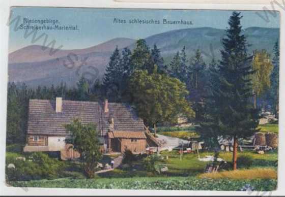  - Polsko, Krkonoše (Riesengebirge), Schreiberhau - Mariental, kolorovaná