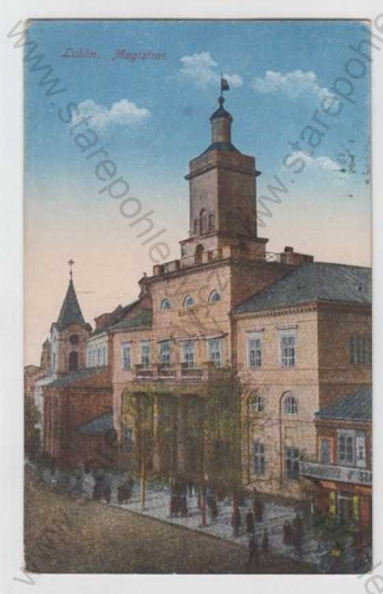  - Polsko, Lublin (Woj. Lubelskie), radnice, kolorovaná