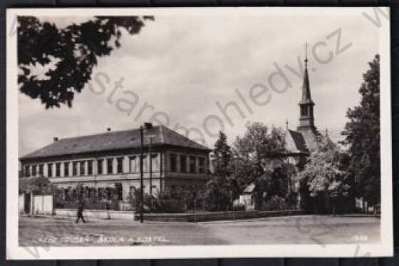  - Lázně Toušeň (Praha-východ), škola, kostel