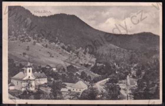  - Malužiná (Liptovský Mikuláš), Slovensko, údolí, kostel, celkový pohled