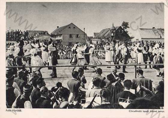  - Kroj, zahájení žní 1944, tanec, Chrudim