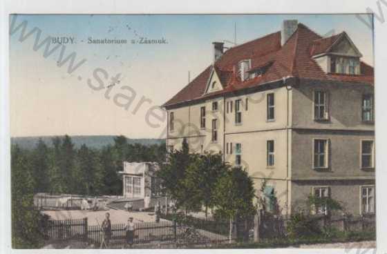  - Budy (Kutná hora), sanatorium, zámek, kolorovaná